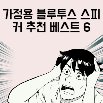 가정용 블루투스 스피커 추천