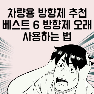 차량용 방향제 추천 베스트 6 순위별 향 특징과 방향제 오래 사용하는 법