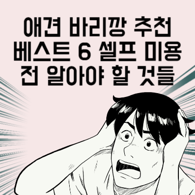 애견 바리깡 추천 베스트 6 셀프 미용 전 알아야 할 것들