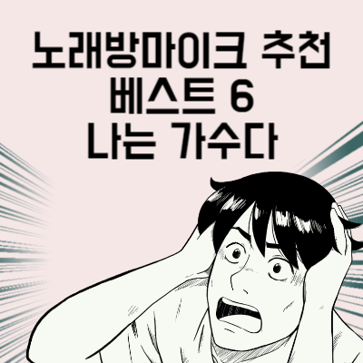 노래방마이크 추천 베스트 6 집에서도 차에서도 나는 가수다