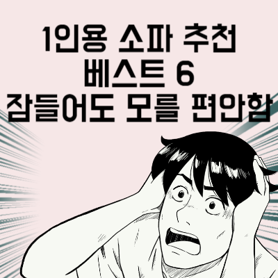 1인용 소파 추천 베스트 6 앉아있다 잠들어도 모를 편안함
