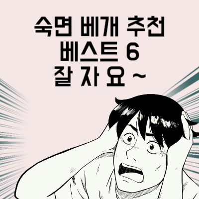 숙면 베개 추천 베스트 6