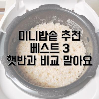 미니밥솥 추천 베스트 3 햇반과 비교 말아요