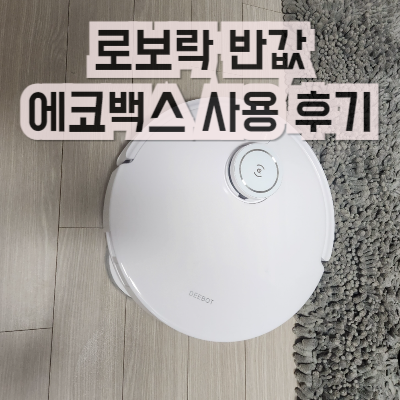 로봇청소기 에코백스 사용 후기