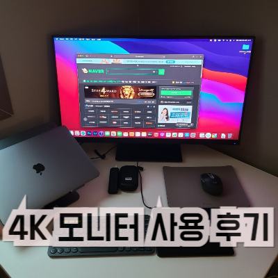 4K 모니터 실 사용 후기(메인 LG, 서브 주연테크)