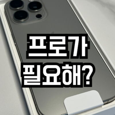 아이폰 16 vs 아이폰 16 프로