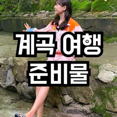계곡 여행 준비물